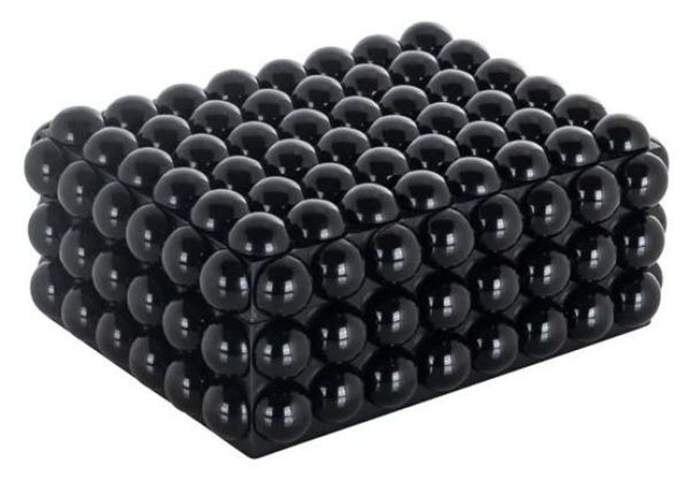 Bubble Black Small Jewellery Box