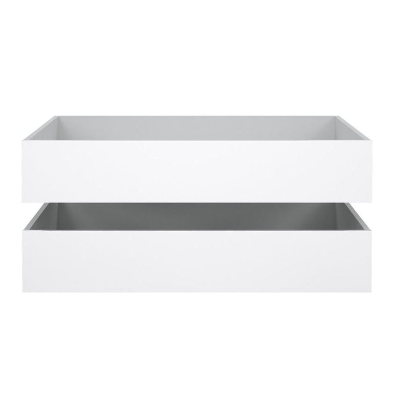 Clearance - Set of 2 Naia White Gloss Underbed Drawer - A96