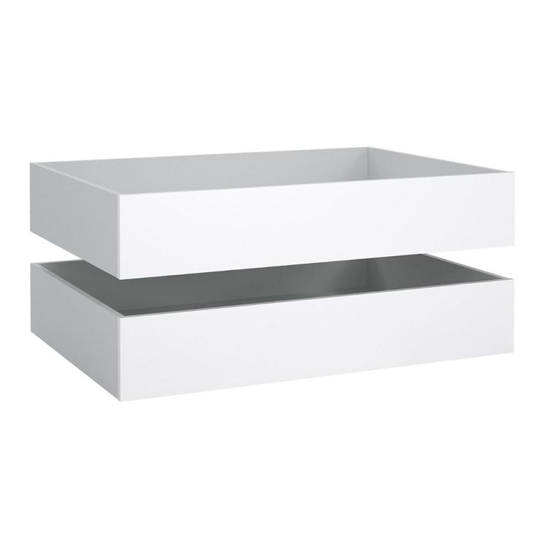 Clearance - Set of 2 Naia White Gloss Underbed Drawer - A96
