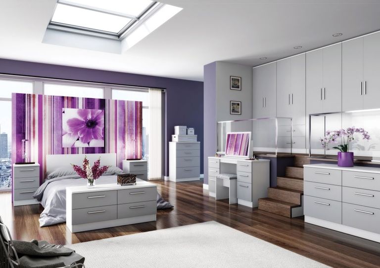 Knightsbridge Bed Box - Cashmere Matt and White
