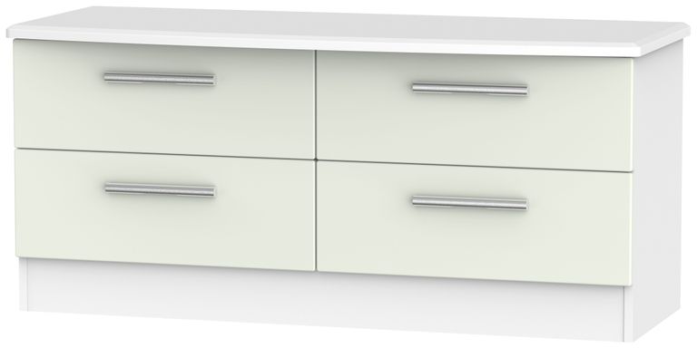 Knightsbridge Bed Box - Cashmere Matt and White