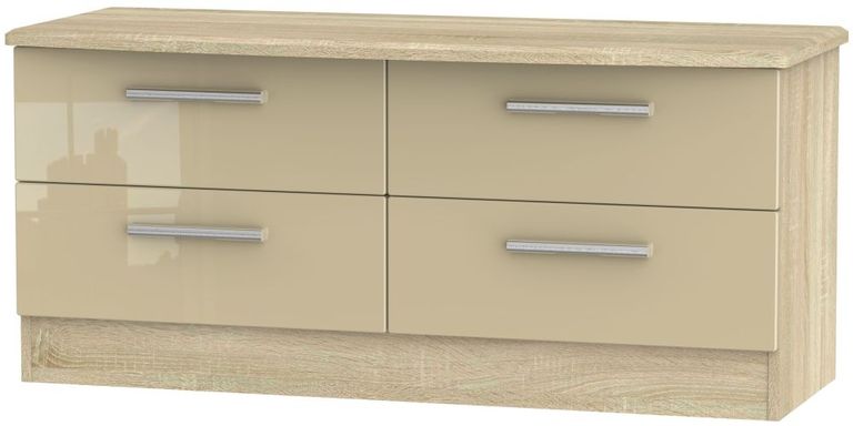 Knightsbridge Bed Box - Mushroom and Oak