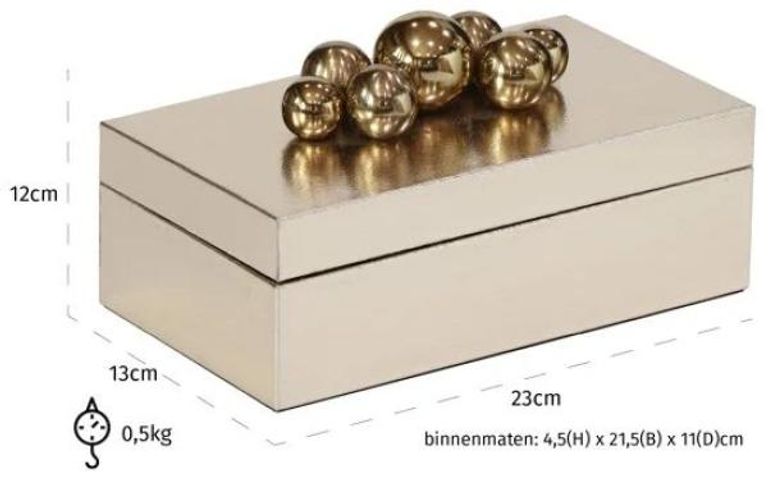 Norah Gold Jewellery Box
