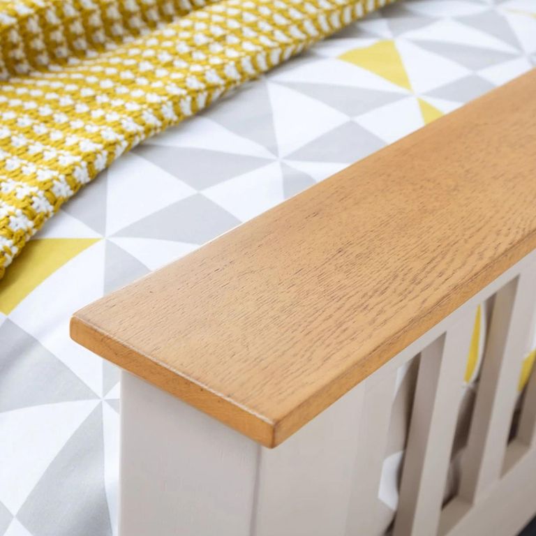 Richmond Bed - Slatted - Grey - Sizes Available