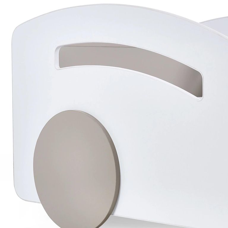 Atlantis Toddler Car Bed - White