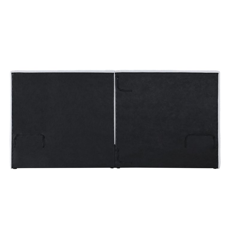 Como Bed - White Fabric - Sizes Available