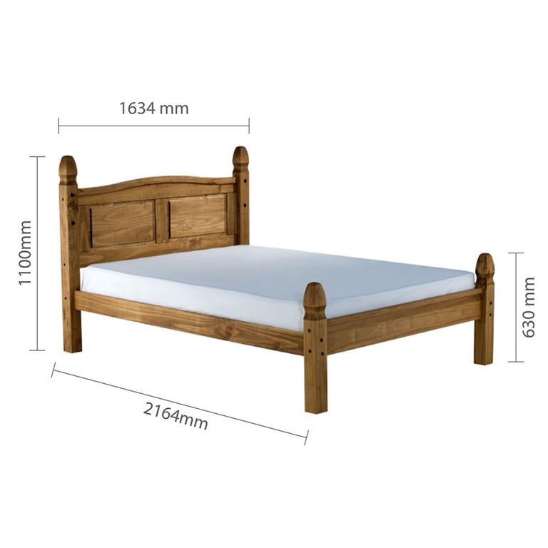 Corona Bed - Pine - 5ft King Size