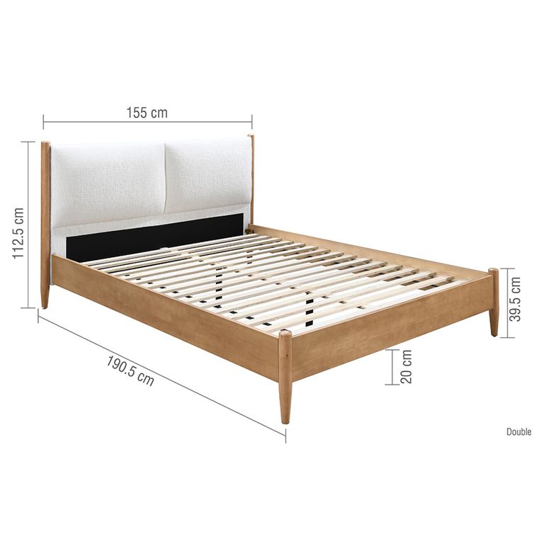 Marley Bed - Oak - Sizes Available