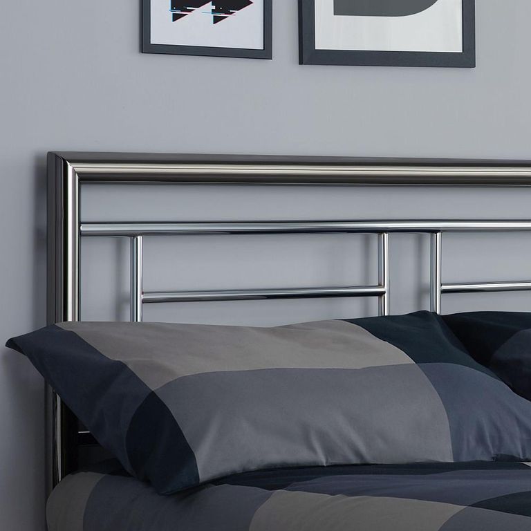 Montana Bed - Silver Metal - Sizes Available