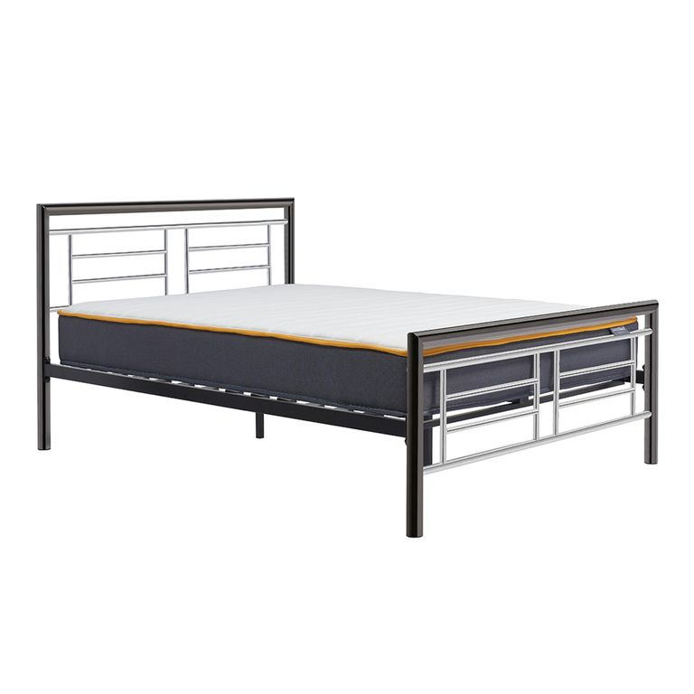 Montana Bed - Silver Metal - Sizes Available