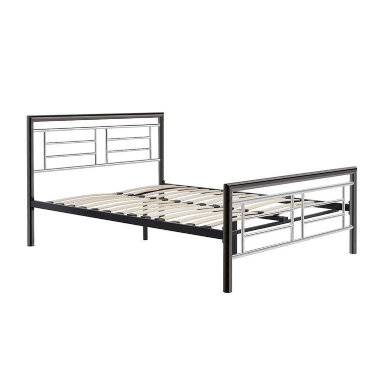 Montana Bed - Silver Metal - Sizes Available