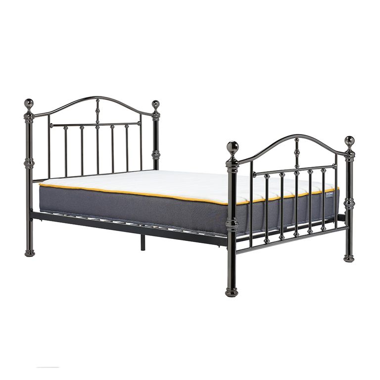 Victoria Bed - Silver Metal - Sizes Available