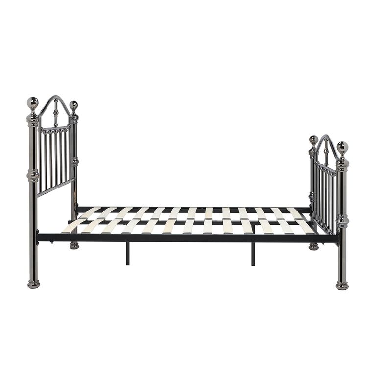 Victoria Bed - Silver Metal - Sizes Available