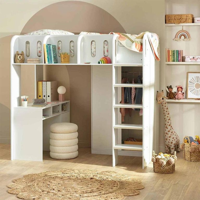 Vision Highsleeper Bed - White