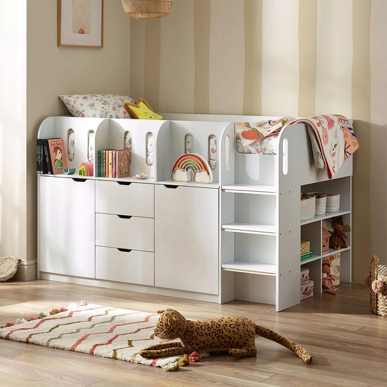 Vision Midsleeper Bed - White