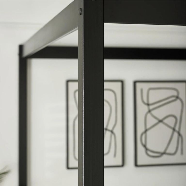 Roxanne 4 Poster Canopy Bed - Black - Sizes Available