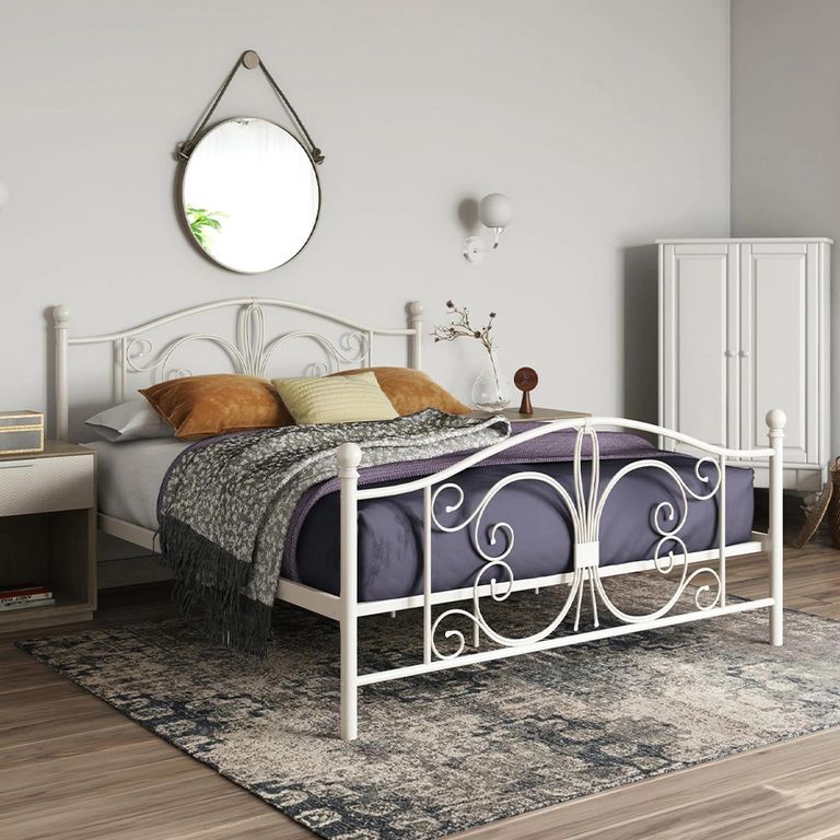 Bombay Metal Bed - White - Sizes Available - 3246198UK