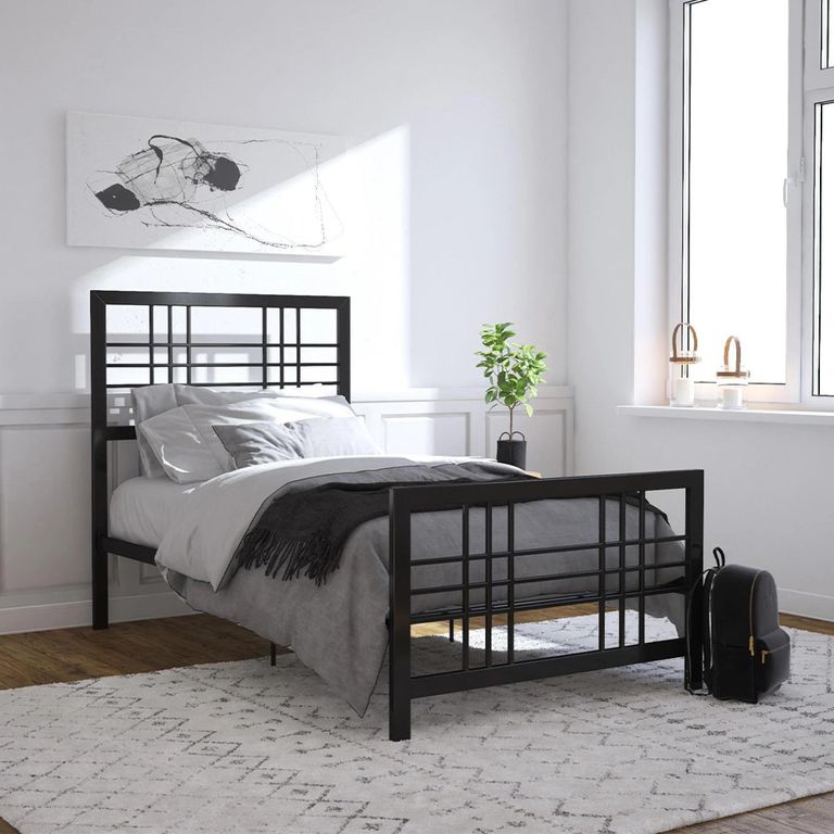 Burbank Metal Bed - Black - Sizes Available - 4150019UK