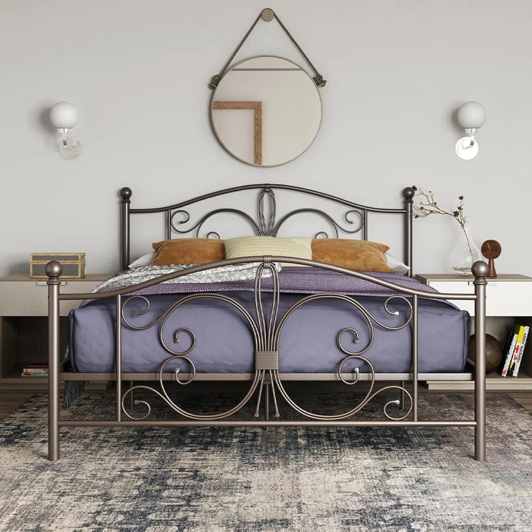 Bombay Metal Bed - Bronze - 4ft 6in Double - 3246228UK