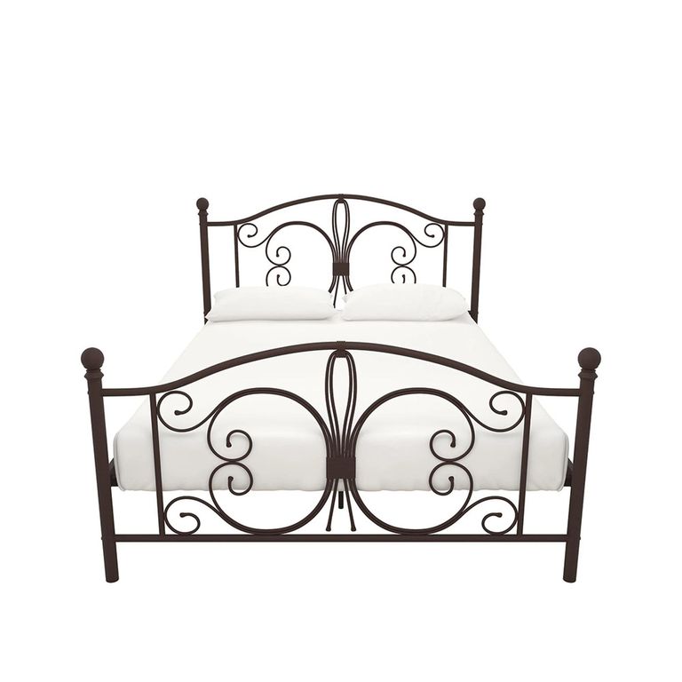 Bombay Metal Bed - Bronze - 4ft 6in Double - 3246228UK