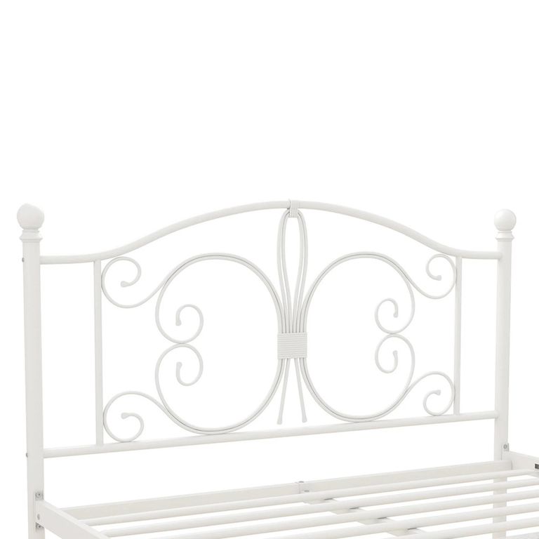 Bombay Metal Bed - White - Sizes Available - 3246198UK