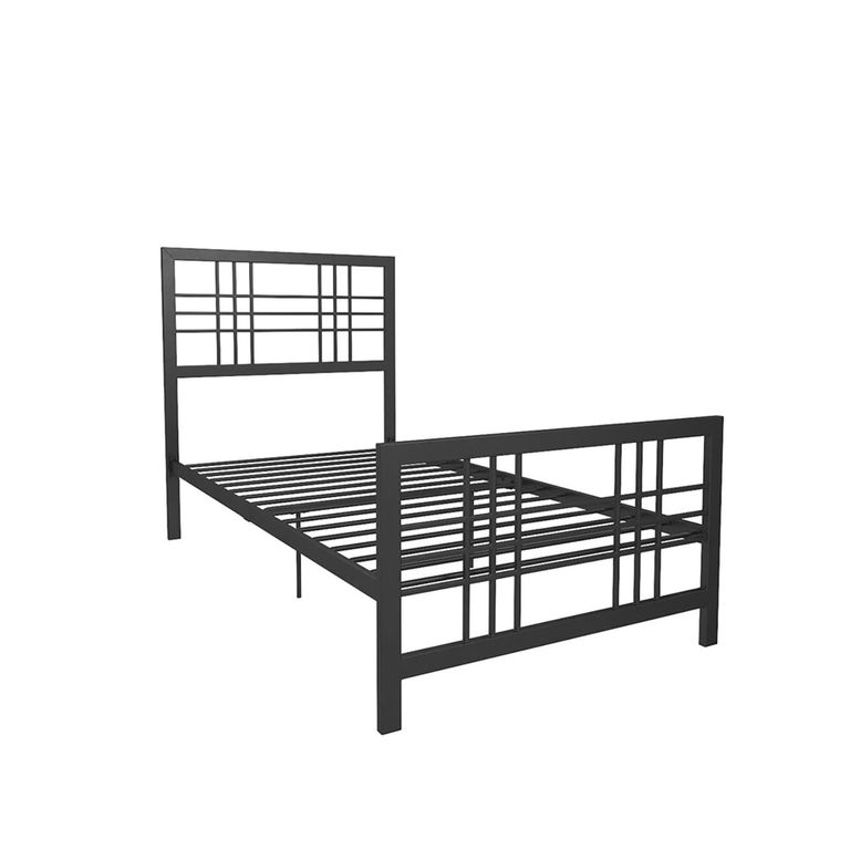 Burbank Metal Bed - Black - Sizes Available - 4150019UK