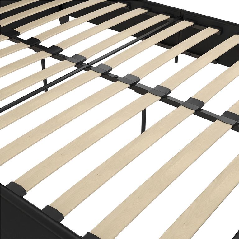 Dakota Fabric Bed - Black - Sizes Available - 4026009UK