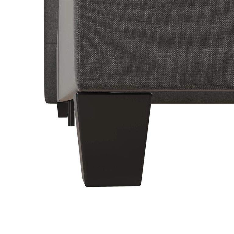 Emily Linen Fabric Bed - Grey - 5ft King Size - 4108439UK