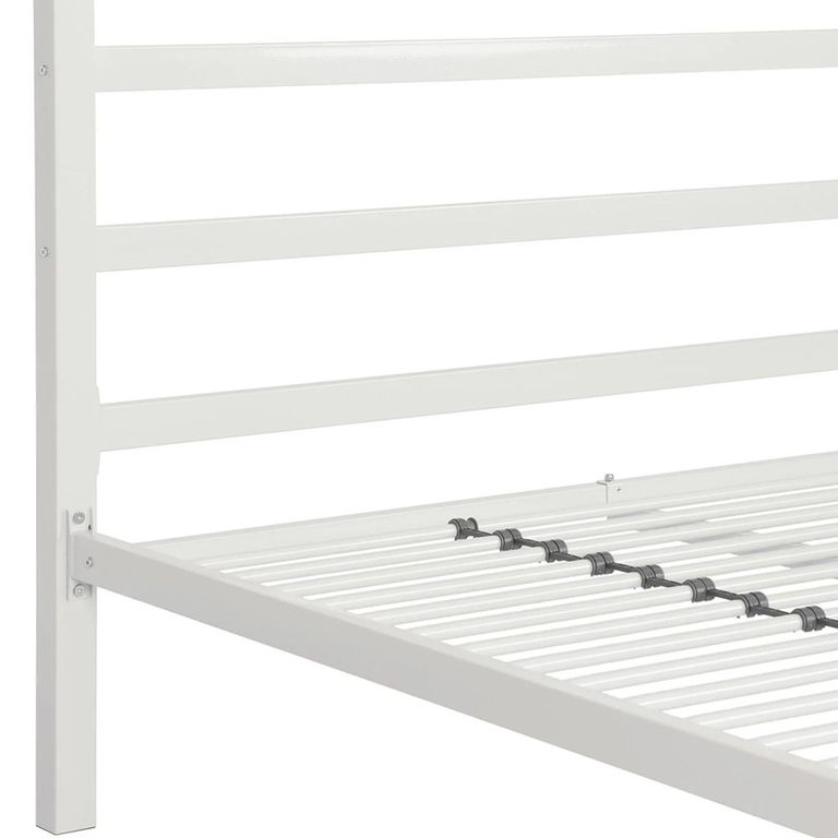 Modern Metal Bed - White - 4ft 6in Double - 4073139UK
