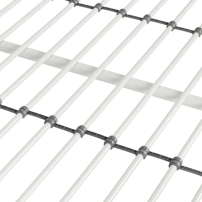 Modern Metal Bed - White - 4ft 6in Double - 4073139UK