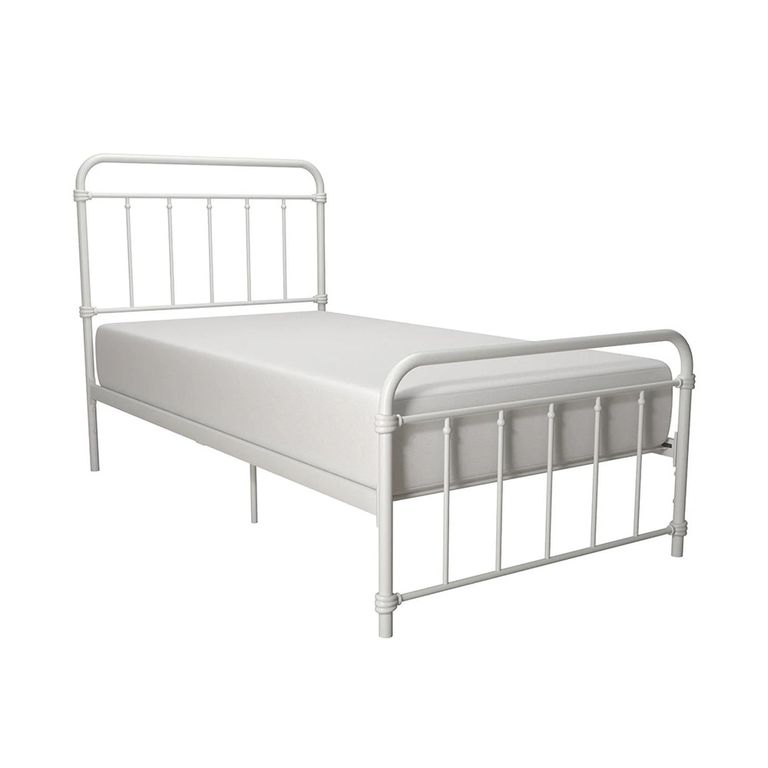 Wallace Metal Bed - White - Sizes Available - 4118119UK