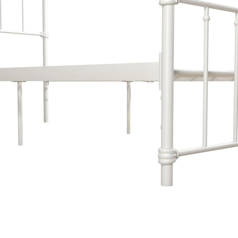 Wallace Metal Bed - White - Sizes Available - 4118119UK