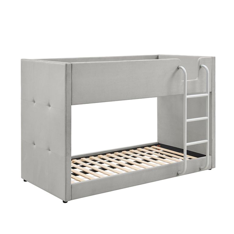Ewin Bunk Bed - Grey Fabric