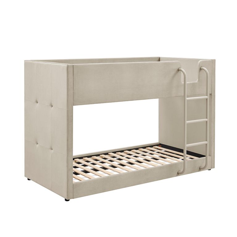 Ewin Bunk Bed - Taupe Fabric