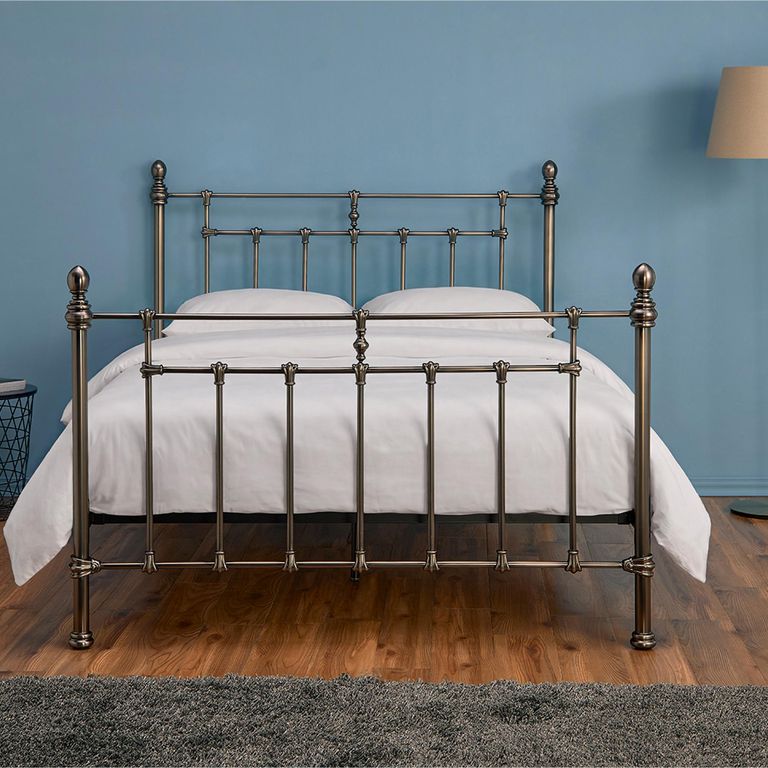 Fraser Bed - Black Nickel Metal - Sizes Available