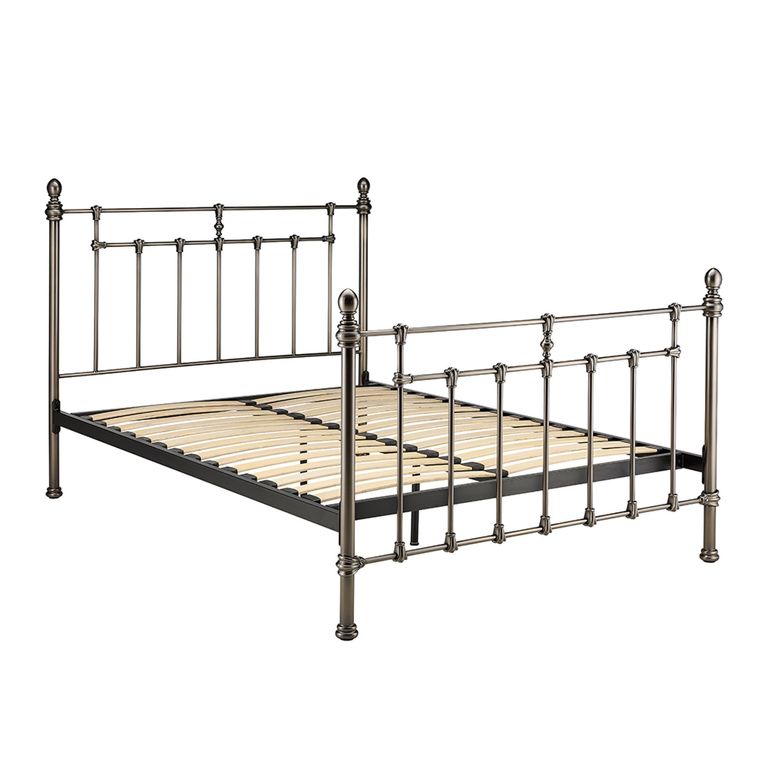 Fraser Bed - Black Nickel Metal - Sizes Available