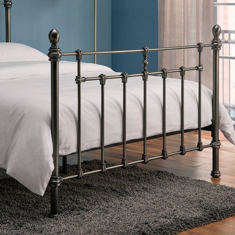 Fraser Bed - Black Nickel Metal - Sizes Available