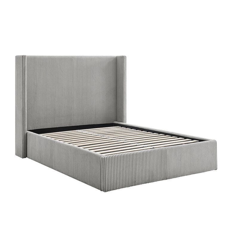 Gibson Ottoman Storage Bed - Grey Fabric - Sizes Available