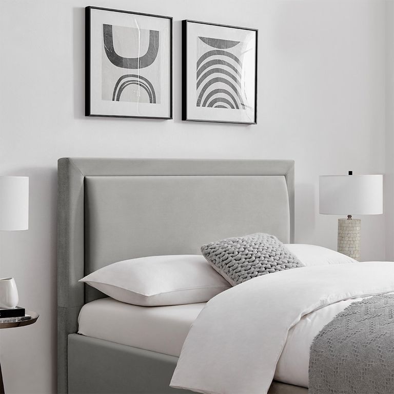 Lawson Storage Bed - 2 Drawer - Grey Fabric - Sizes Available