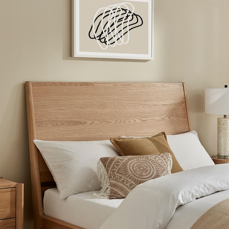 Osmar Bed - Oak - Sizes Available