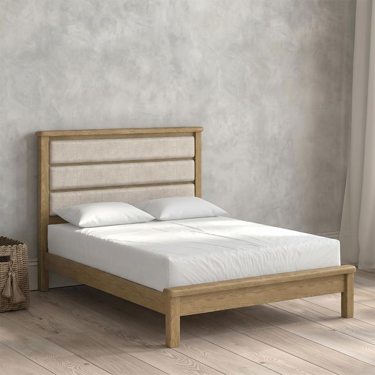 Dorchester Bed - 5ft King Size - Low Foot End - Rustic Oak