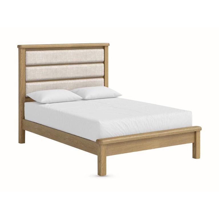 Dorchester Bed - 4ft 6in Double - Low Foot End - Rustic Oak