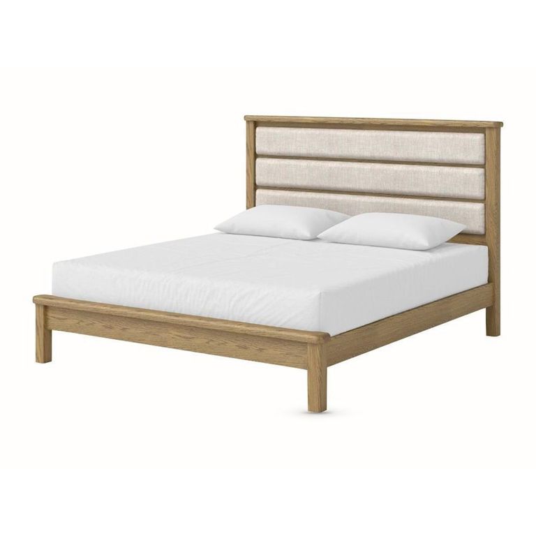 Dorchester Bed - 6ft Queen Size - Low Foot End - Rustic Oak