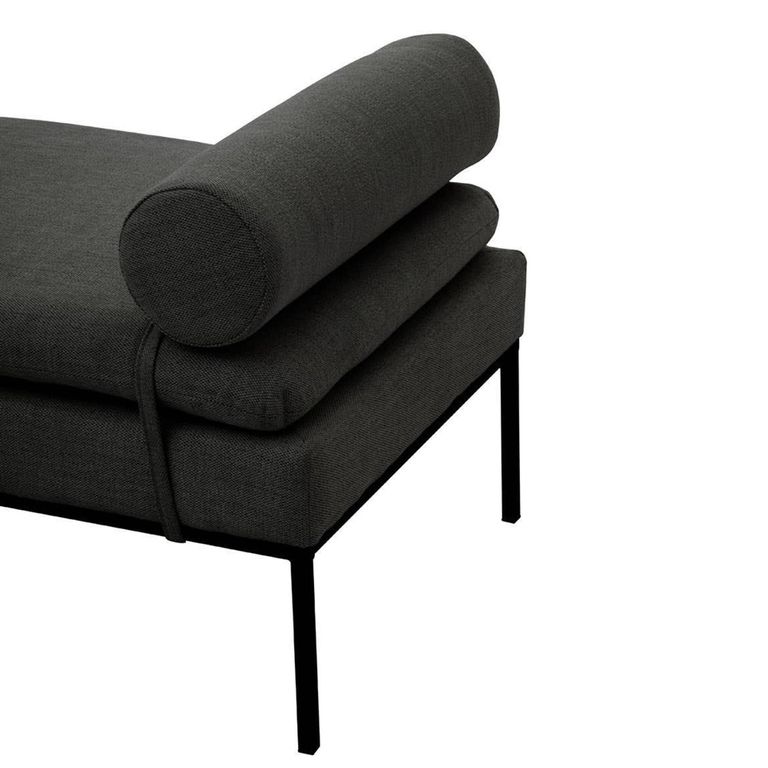 Harley Day Bed - Dark Grey Linen Fabric