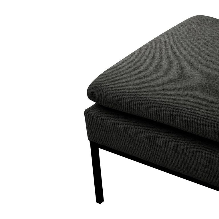Harley Day Bed - Dark Grey Linen Fabric