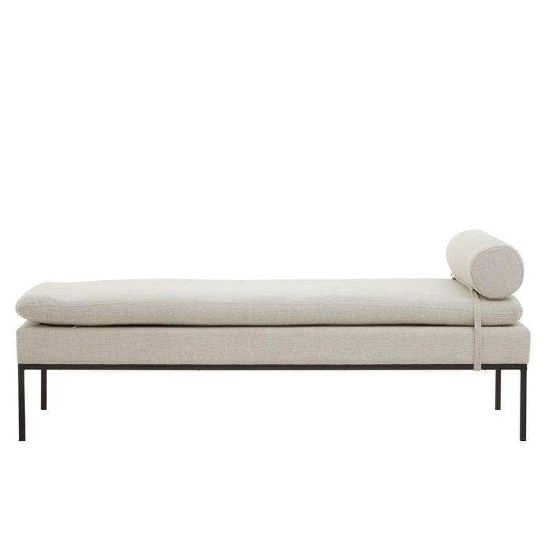 Harley Day Bed - Grey Linen Fabric