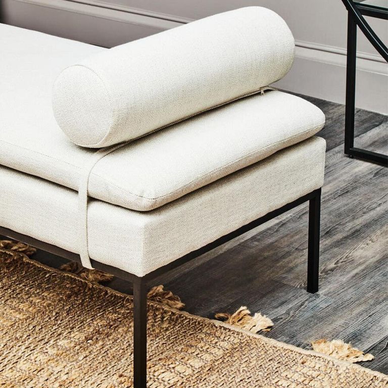 Harley Day Bed - Grey Linen Fabric
