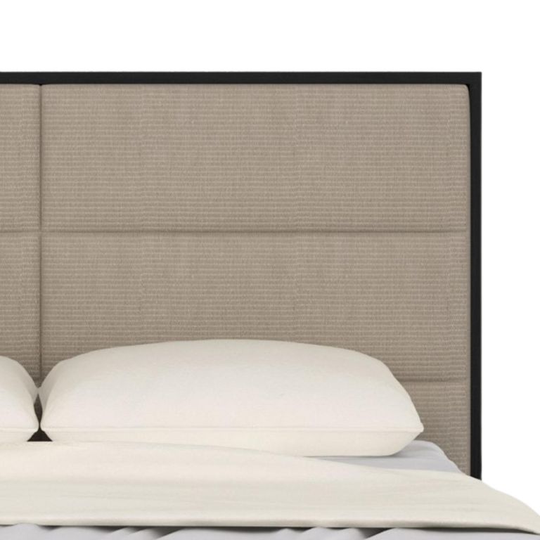 Orchid Bed - 3ft Single - Wenge Black and Beige - Fabric and Wood
