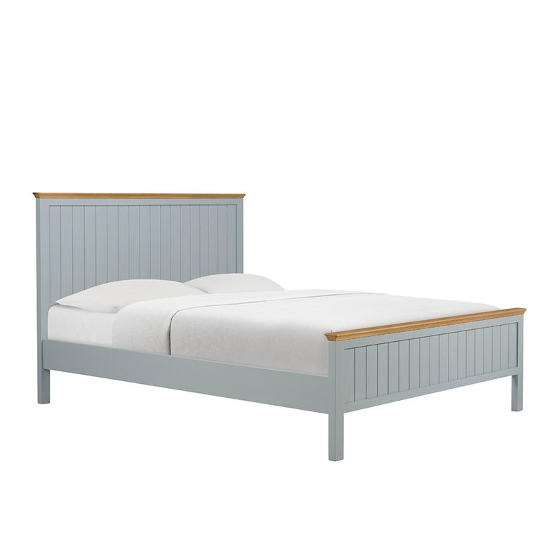 Chantilly Bed - Grey Painted - Wood - Sizes Available