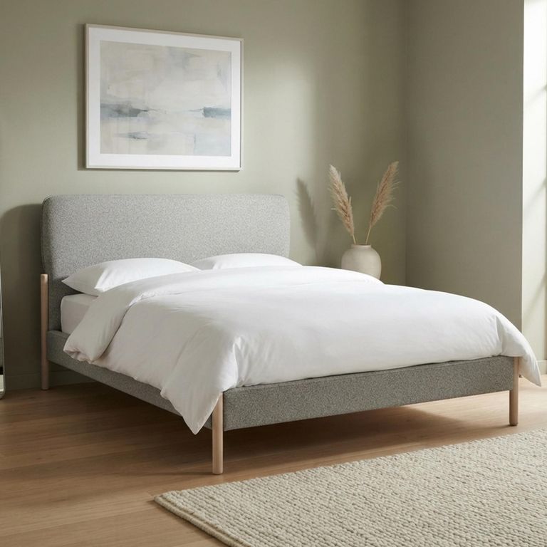 Cove Bed - Grey - Fabric - Sizes Available